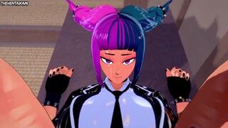 Punk Girl Juri Han Street Fighter V Fucks You In A Japanese Inn Hentai Uncensored - porn video