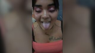 Daughter in law gives her father in law a good blowjob to get his sperm out - porn video