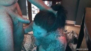 Submissive Slut Gets Hard Sloppy Face Fucked by Daddy - porn video