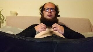 Home Alone Guy Fucks Himself Self Employed Freedom Risky Caught Masturbating Dildo Cumshot - porn video