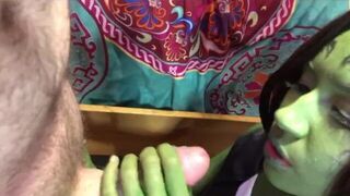 Gamora sucks Starlords dick - porn video